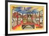 Greetings from Spokane, Washington-null-Framed Premium Giclee Print