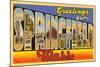 Greetings from Springfield, Massachusetts-null-Mounted Art Print