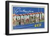 Greetings from Springfield, Ohio-null-Framed Art Print