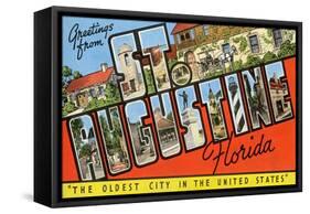 Greetings from St. Augustine, Florida-null-Framed Stretched Canvas