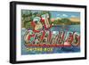 Greetings from St. Charles, Illinois, on the Fox-null-Framed Art Print
