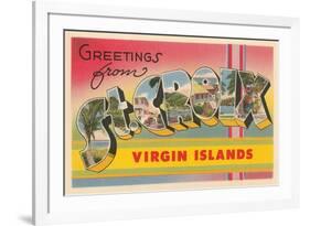 Greetings from St. Croix, Virgin Islands-null-Framed Premium Giclee Print