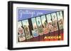 Greetings from St. Joseph, Michigan-null-Framed Art Print