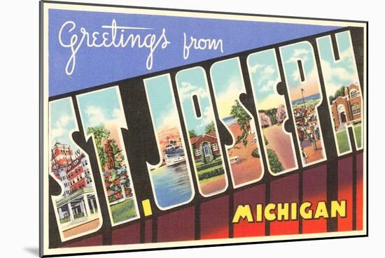 Greetings from St. Joseph, Michigan-null-Mounted Art Print