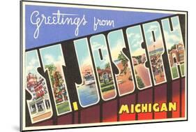 Greetings from St. Joseph, Michigan-null-Mounted Art Print
