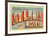 Greetings from St. Louis, Missouri-null-Framed Premium Giclee Print