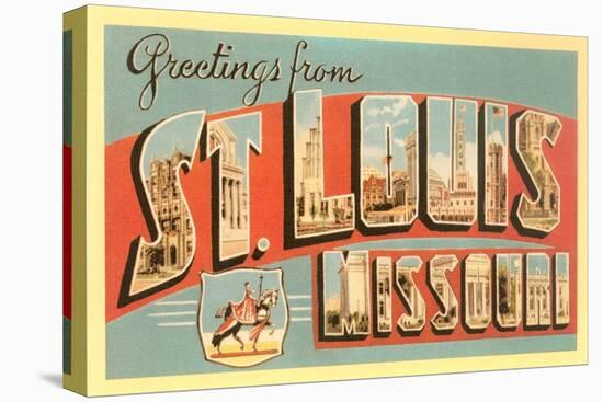 Greetings from St. Louis, Missouri-null-Stretched Canvas