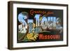 Greetings from St. Louis, Missouri-null-Framed Art Print