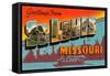 Greetings from St. Louis, Missouri-null-Framed Stretched Canvas