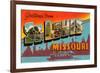 Greetings from St. Louis, Missouri-null-Framed Art Print