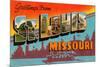 Greetings from St. Louis, Missouri-null-Mounted Art Print