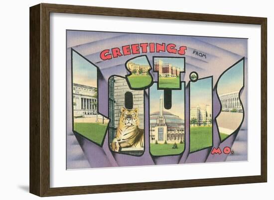 Greetings from St. Louis-null-Framed Art Print