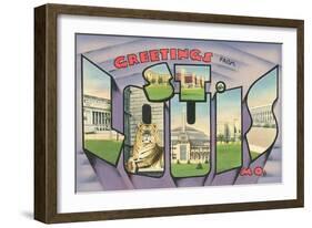 Greetings from St. Louis-null-Framed Art Print