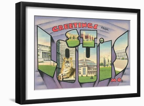 Greetings from St. Louis-null-Framed Art Print