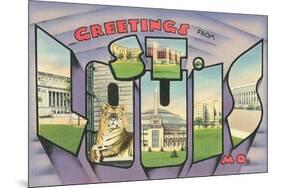 Greetings from St. Louis-null-Mounted Art Print