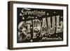 Greetings from St. Paul, Minnesota-null-Framed Art Print