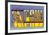 Greetings from St. Paul, Minnesota-null-Framed Premium Giclee Print