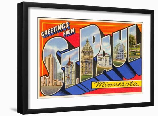 Greetings from St. Paul, Minnesota-null-Framed Art Print