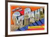 Greetings from St. Paul, Minnesota-null-Framed Premium Giclee Print