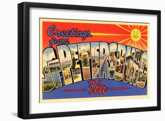 Greetings from St. Petersburg, Florida-null-Framed Art Print