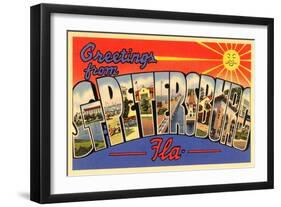 Greetings from St. Petersburg, Florida-null-Framed Art Print