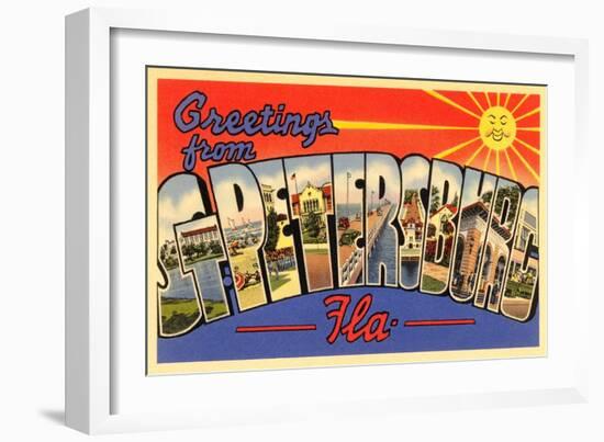 Greetings from St. Petersburg, Florida-null-Framed Art Print