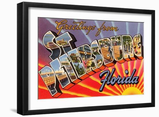 Greetings from St. Petersburg, Florida-null-Framed Art Print