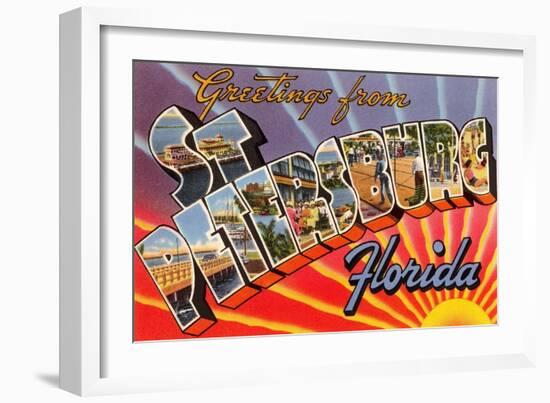 Greetings from St. Petersburg, Florida-null-Framed Art Print