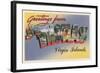 Greetings from St. Thomas, Virgin Islands-null-Framed Art Print