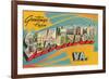 Greetings from Staunton, Virginia-null-Framed Premium Giclee Print