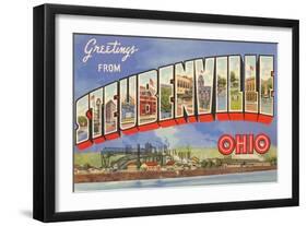 Greetings from Steubenville, Ohio-null-Framed Art Print