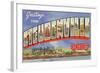 Greetings from Steubenville, Ohio-null-Framed Art Print