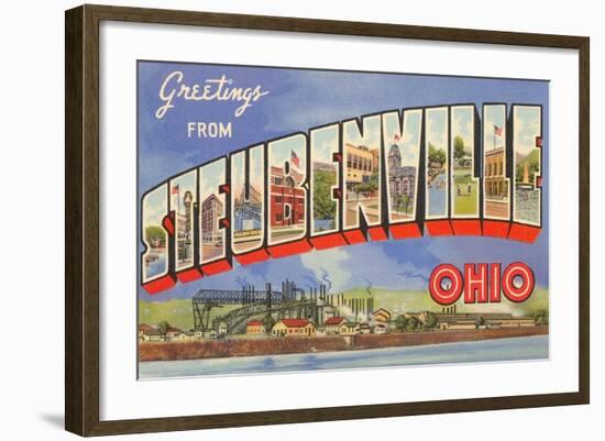 Greetings from Steubenville, Ohio-null-Framed Art Print