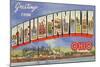 Greetings from Steubenville, Ohio-null-Mounted Art Print