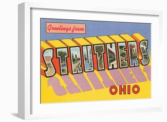 Greetings from Struthers, Ohio-null-Framed Art Print