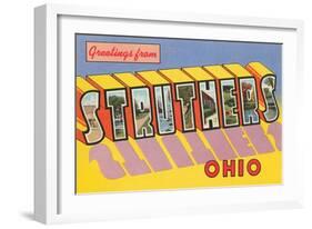 Greetings from Struthers, Ohio-null-Framed Art Print