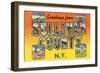 Greetings from Sullivan County, New York-null-Framed Art Print