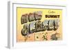 Greetings from Summit, New Jersey-null-Framed Art Print