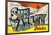 Greetings from Sun Valey, Idaho-null-Framed Giclee Print