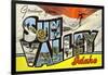 Greetings from Sun Valey, Idaho-null-Framed Giclee Print