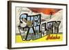 Greetings from Sun Valey, Idaho-null-Framed Giclee Print