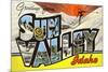 Greetings from Sun Valey, Idaho-null-Mounted Giclee Print