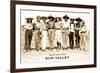 Greetings from Sun Valley, Cowgirls-null-Framed Art Print