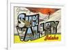 Greetings from Sun Valley, Idaho-null-Framed Art Print