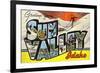 Greetings from Sun Valley, Idaho-null-Framed Premium Giclee Print