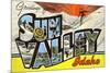 Greetings from Sun Valley, Idaho-null-Mounted Premium Giclee Print