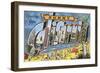 Greetings from Sunny California-null-Framed Giclee Print