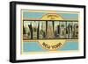 Greetings from Syracuse, New York-null-Framed Art Print