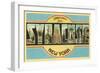 Greetings from Syracuse, New York-null-Framed Art Print