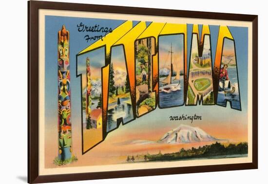 Greetings from Tacoma, Washington-null-Framed Art Print